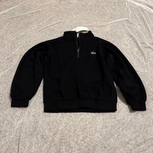 ALO Yoga women’s Zip-Up Black Sweater